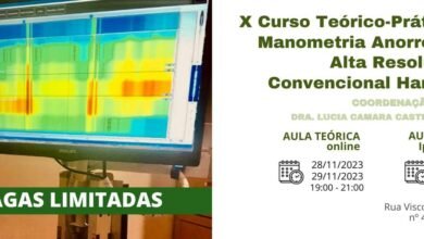 Participe do X Curso Teórico-Prático de Manometria Anorretal de Alta Resolução e Convencional Hands On